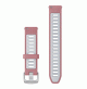 Quick Release Bands (18 mm) - Pink/Whitestone, silver hardware - 010-11251-A5 - Garmin